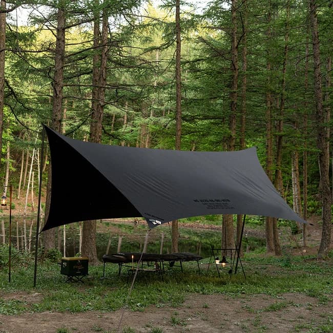 카즈미 Wild Field Hexa Tarp Black 타프·쉘터