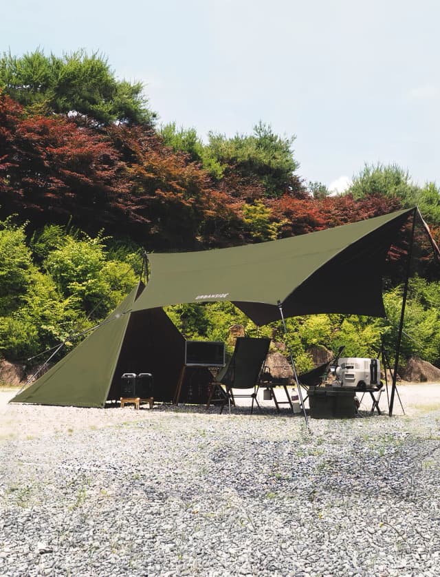 어반사이드 Tactical Black Coating 300D Graphene Shield Hexa Tarp 타프·쉘터