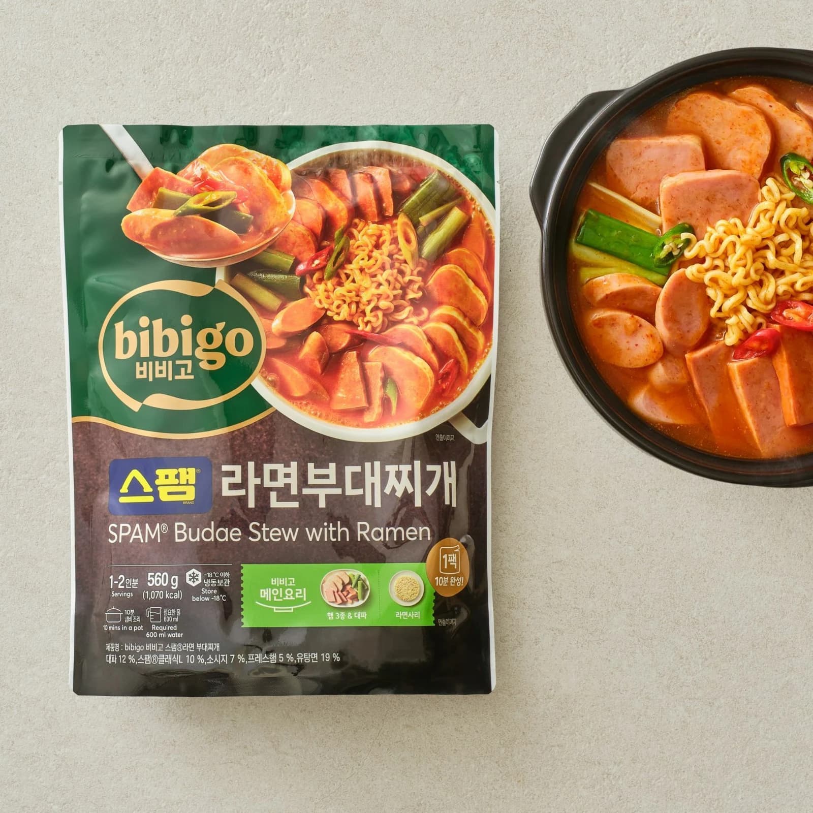 비비고 비비고 스팸라면부대찌개 560g 밀키트