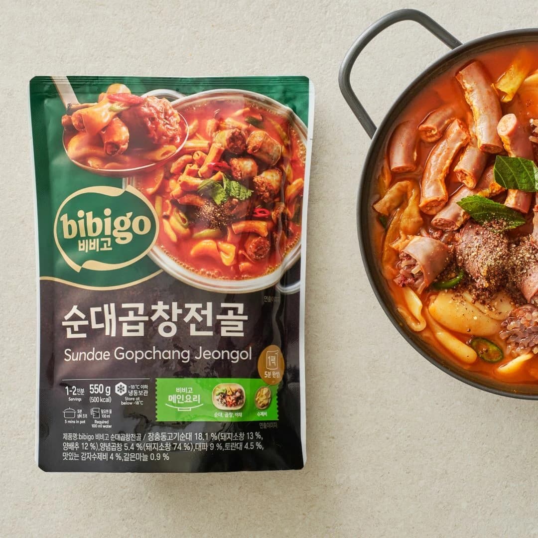비비고 비비고 순대 곱창 전골 550g 밀키트