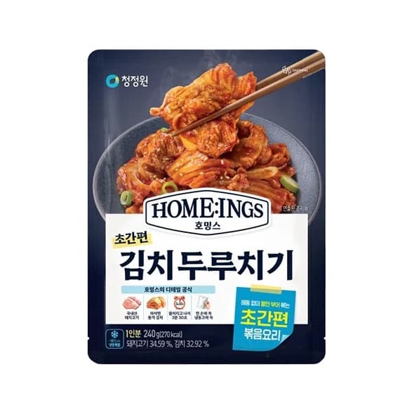 청정원 호밍스 호밍스 초간편 김치두루치기 240g 밀키트