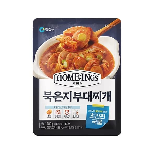 청정원 호밍스 청정원 호밍스 초간편 묵은지 부대찌개 180g 밀키트