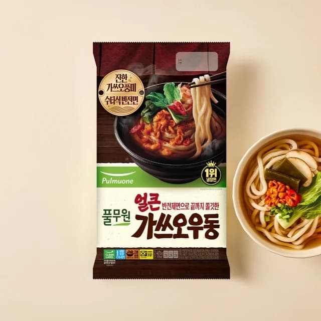 풀무원 반전제면 얼큰가쓰오우동 2인분 (467.6g) 밀키트