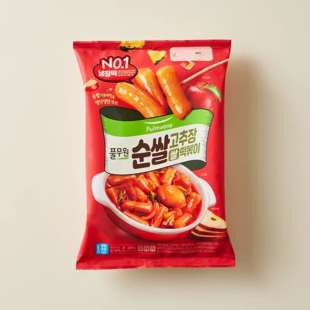 풀무원 쌀 순쌀 고추장 떡볶이 2인분 (480g) 밀키트